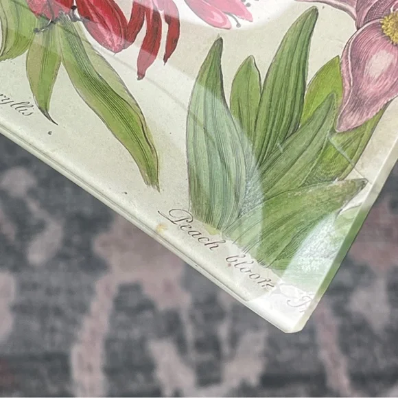 🆕 SIGNED John Derian Floral Print Dish Tray Plate Catch All Design Hanging Art - Picture 9 of 13